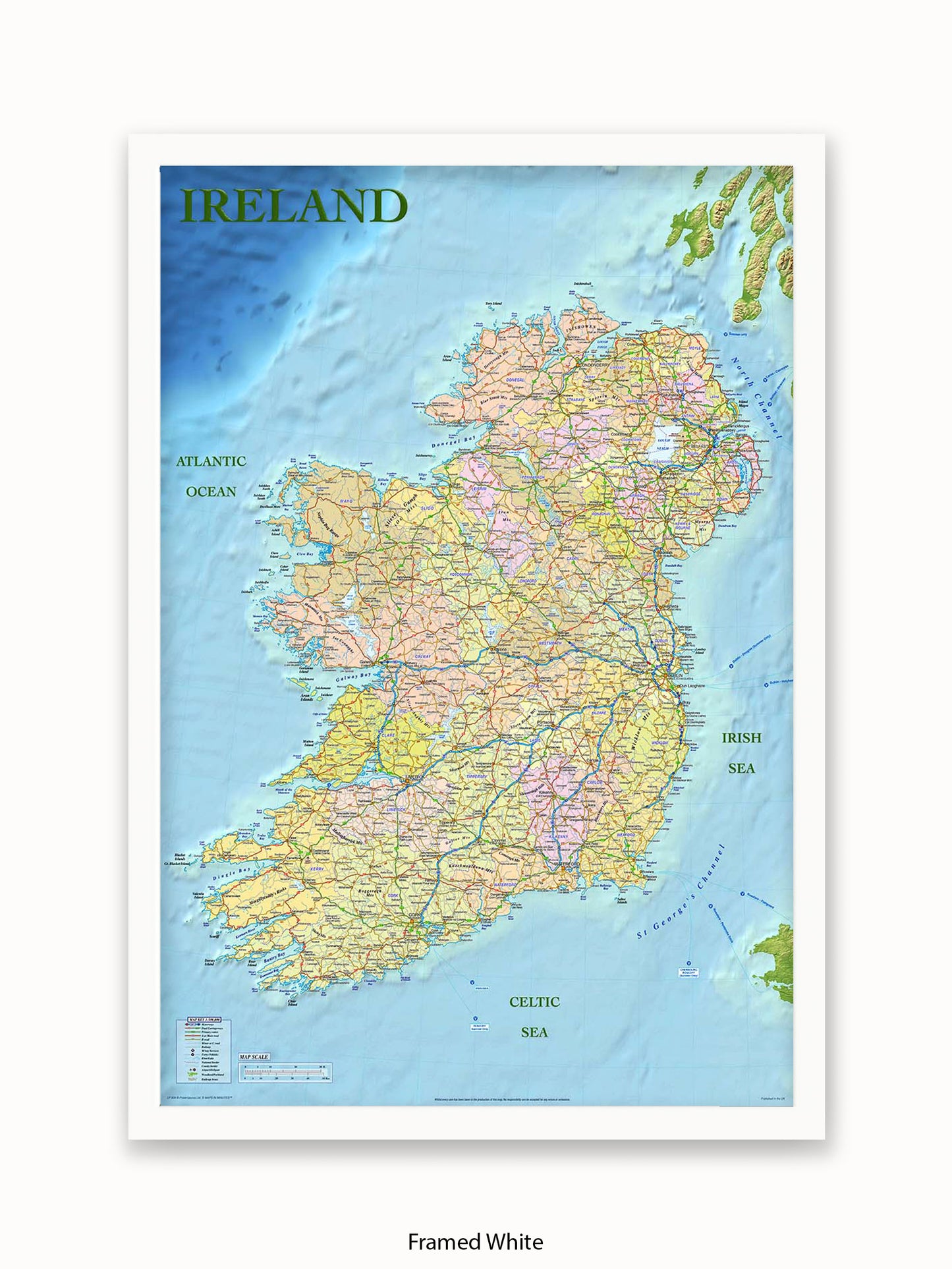 Ireland Map Poster