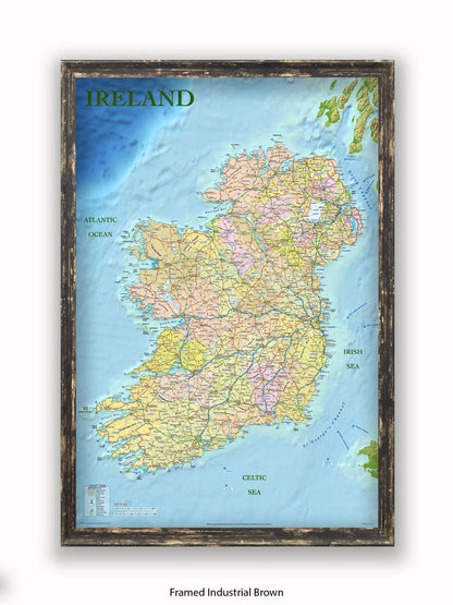 Ireland Map Poster