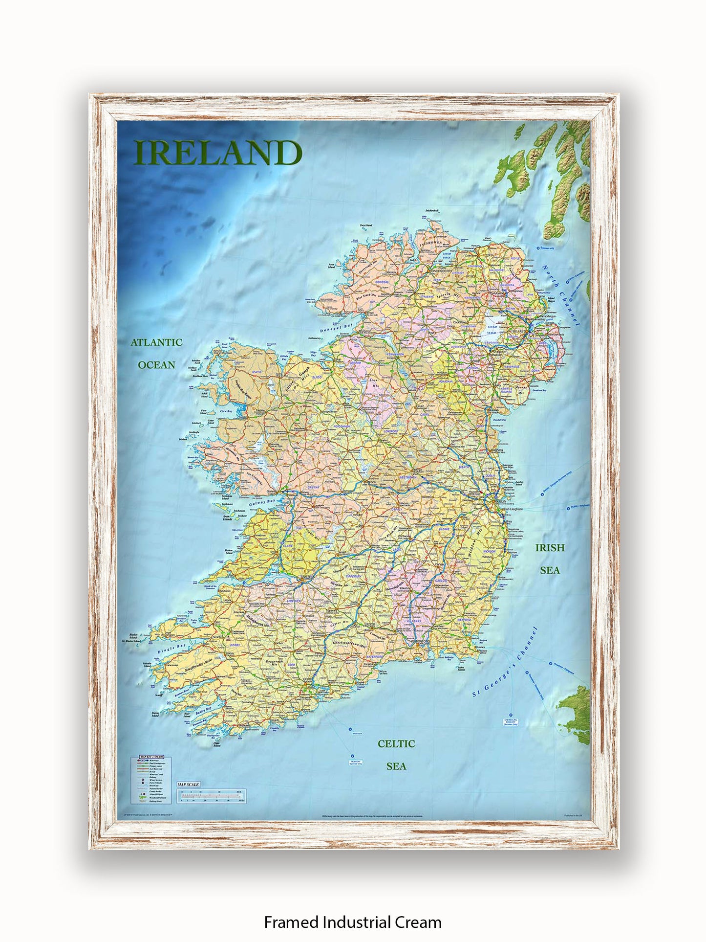 Ireland Map Poster