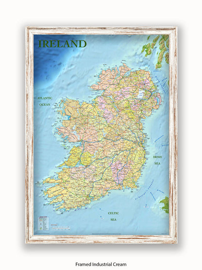 Ireland Map Poster