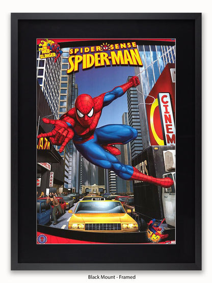 Spiderman  NYC  Yellow Taxi  Spider Sense Poster