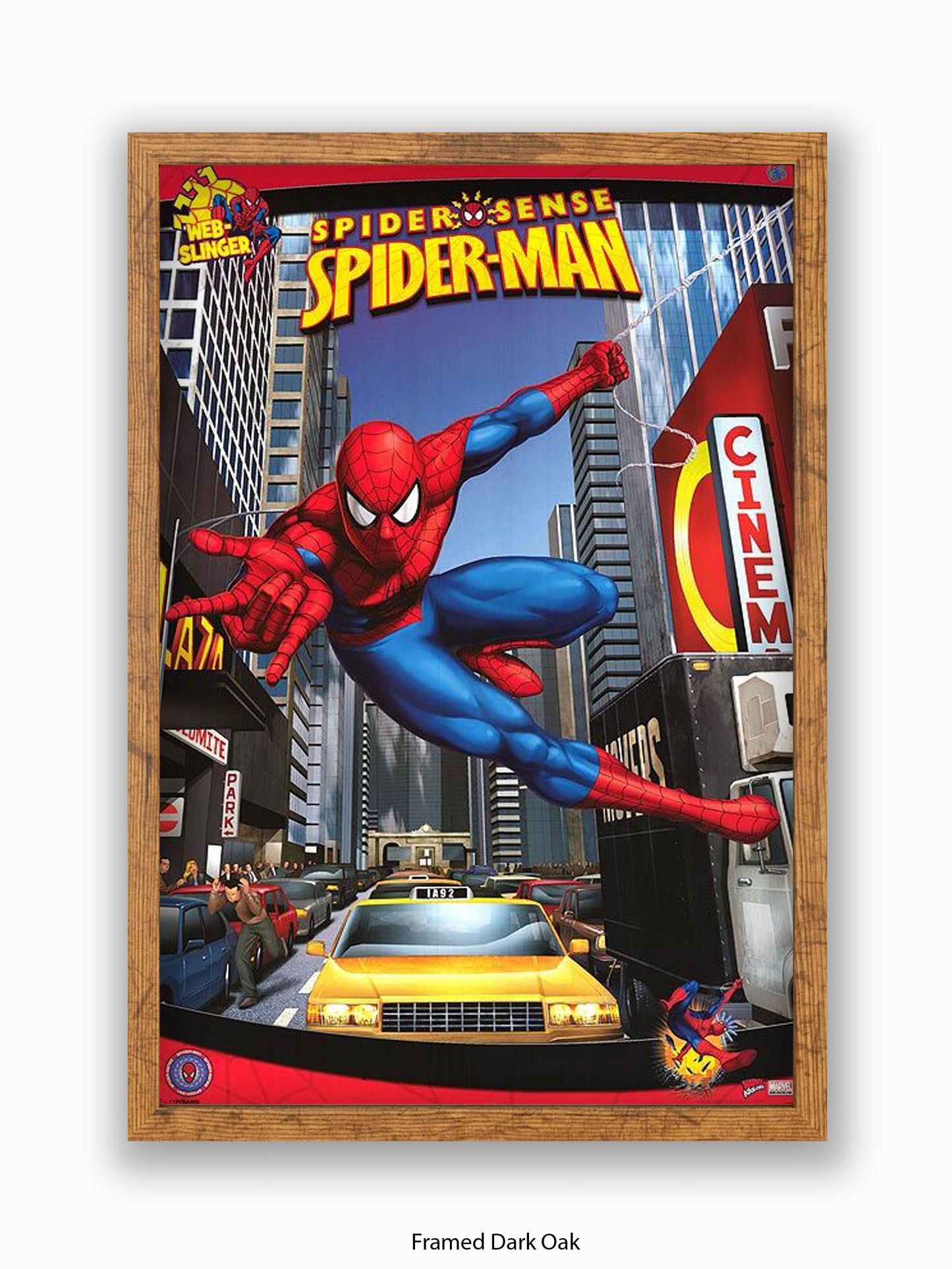 Spiderman  NYC  Yellow Taxi  Spider Sense Poster