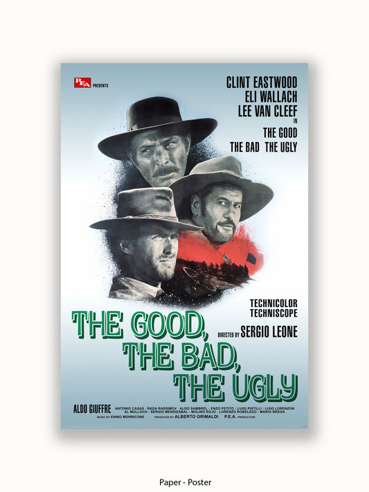 Good The Bad And The Ugly Silver Promo Poster