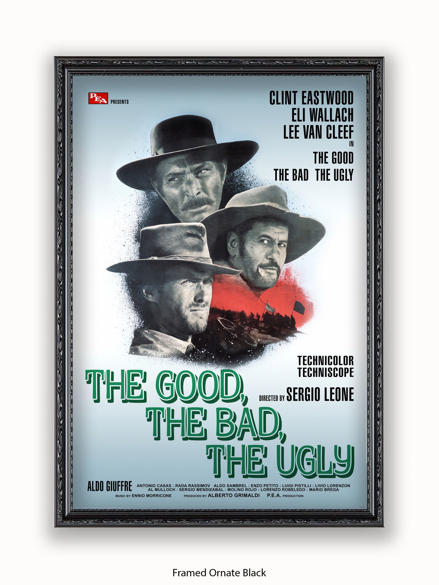 Good The Bad And The Ugly Silver Promo Poster
