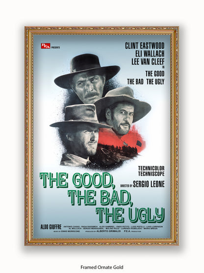Good The Bad And The Ugly Silver Promo Poster