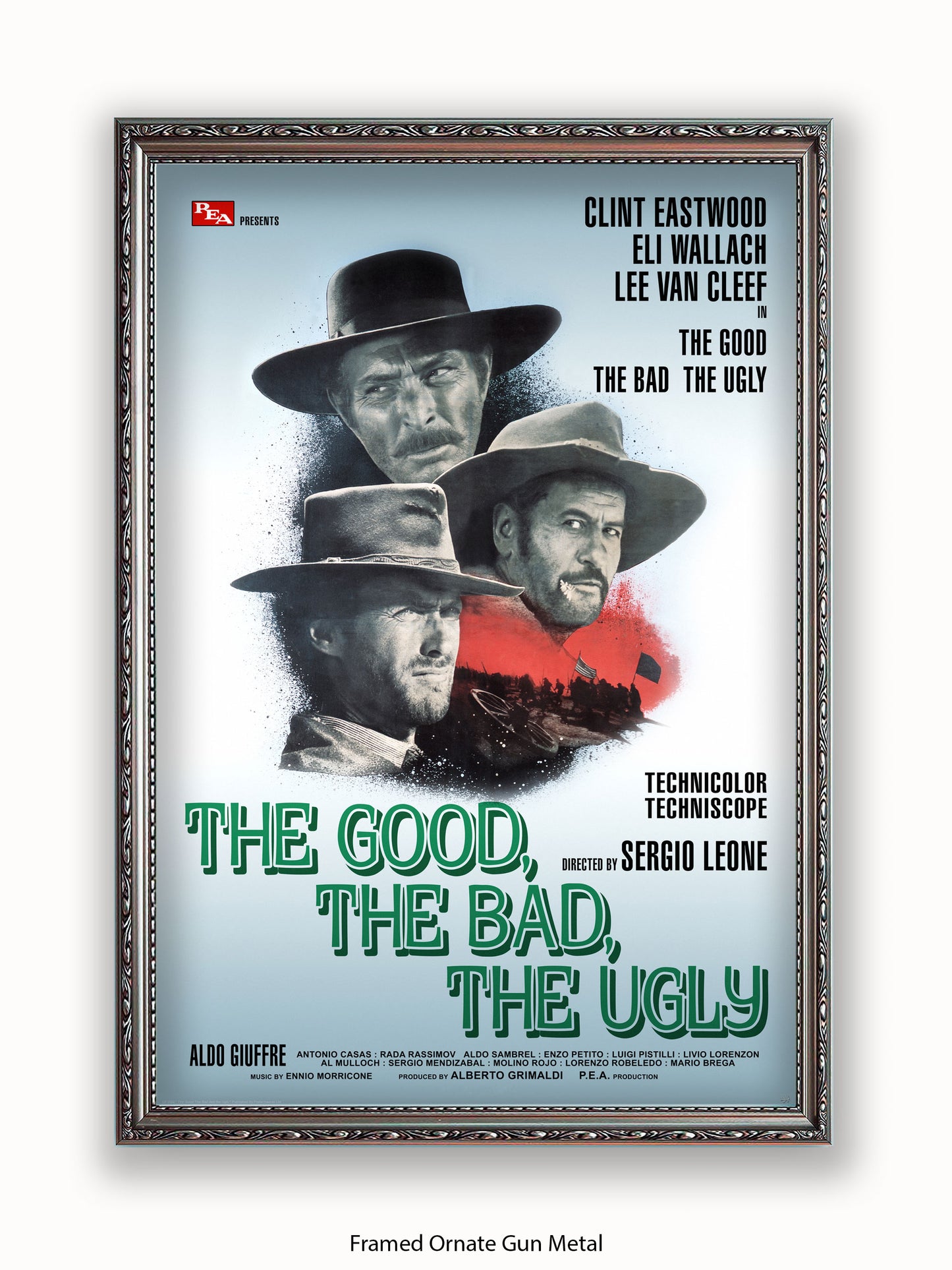 Good The Bad And The Ugly Silver Promo Poster