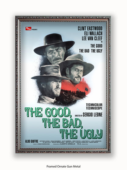Good The Bad And The Ugly Silver Promo Poster