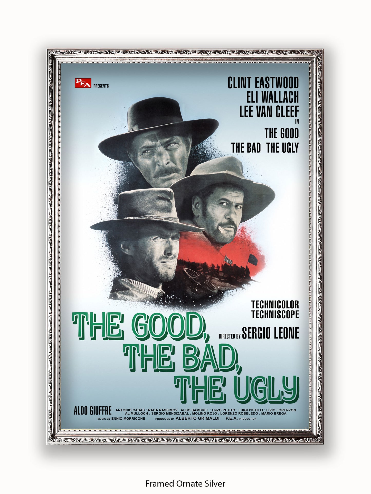 Good The Bad And The Ugly Silver Promo Poster