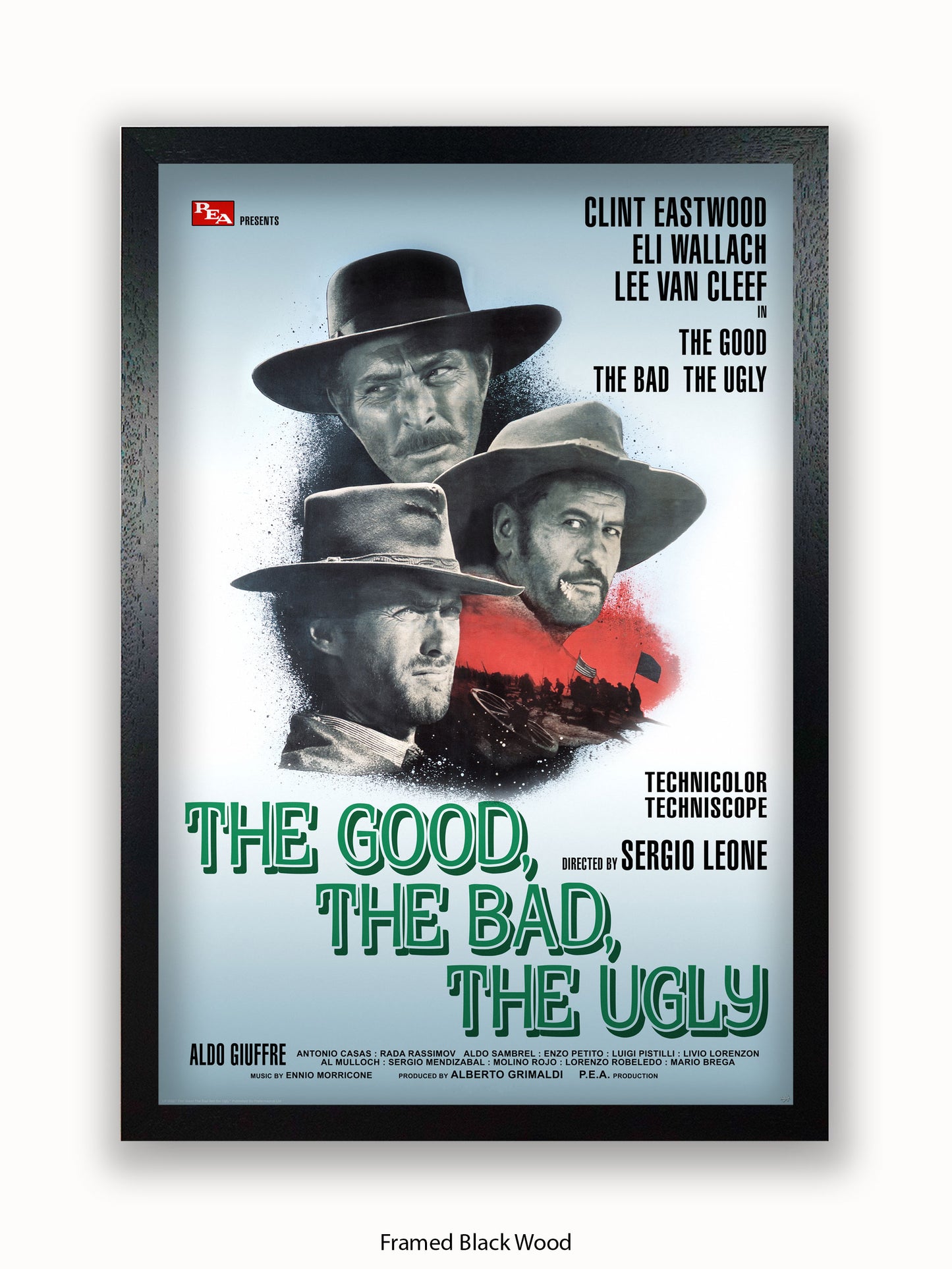 Good The Bad And The Ugly Silver Promo Poster