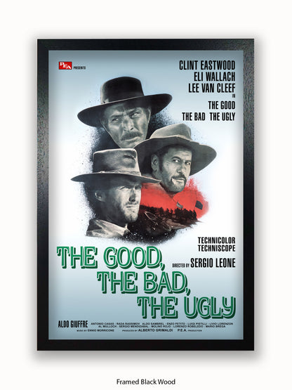 Good The Bad And The Ugly Silver Promo Poster