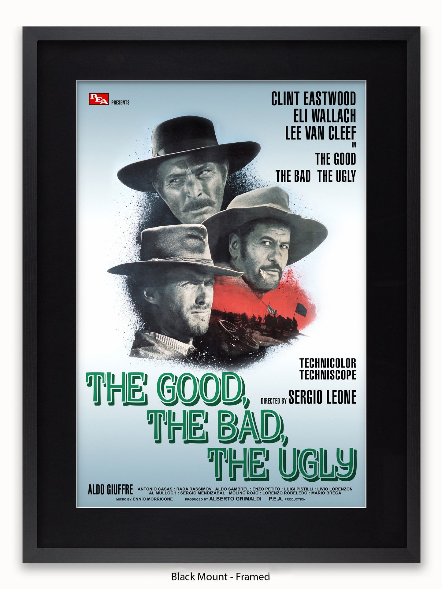 Good The Bad And The Ugly Silver Promo Poster