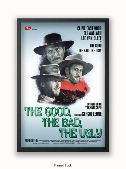 Good The Bad And The Ugly Silver Promo Poster