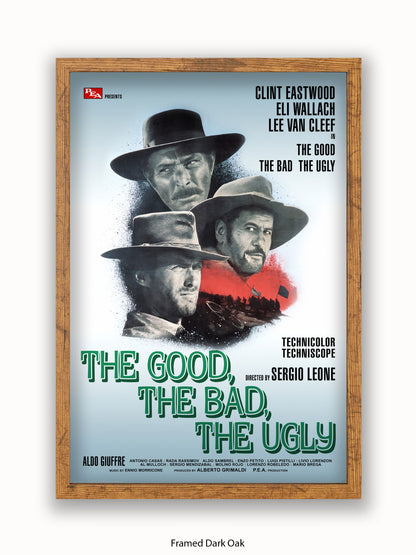 Good The Bad And The Ugly Silver Promo Poster
