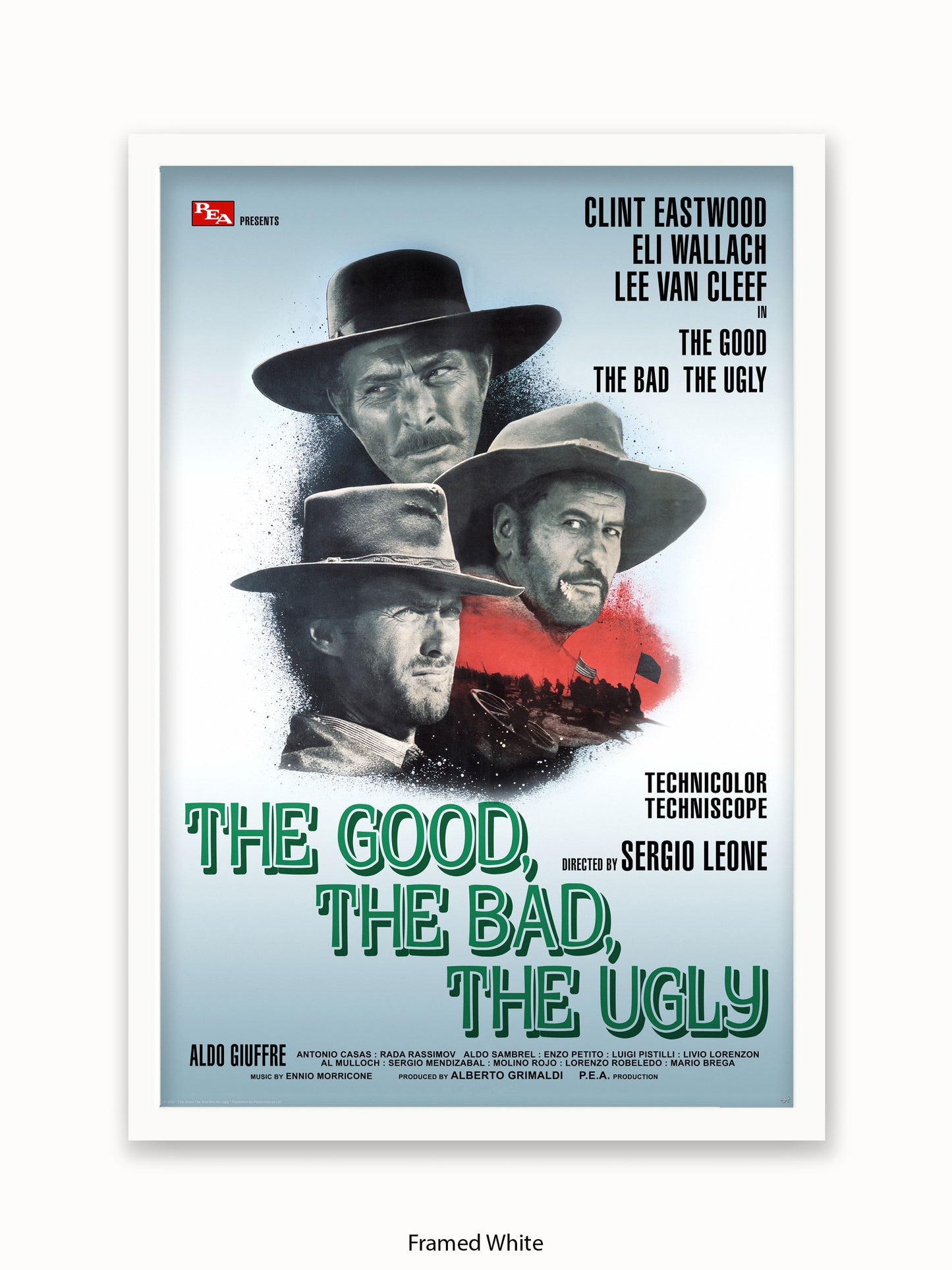 Good The Bad And The Ugly Silver Promo Poster