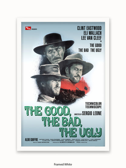 Good The Bad And The Ugly Silver Promo Poster