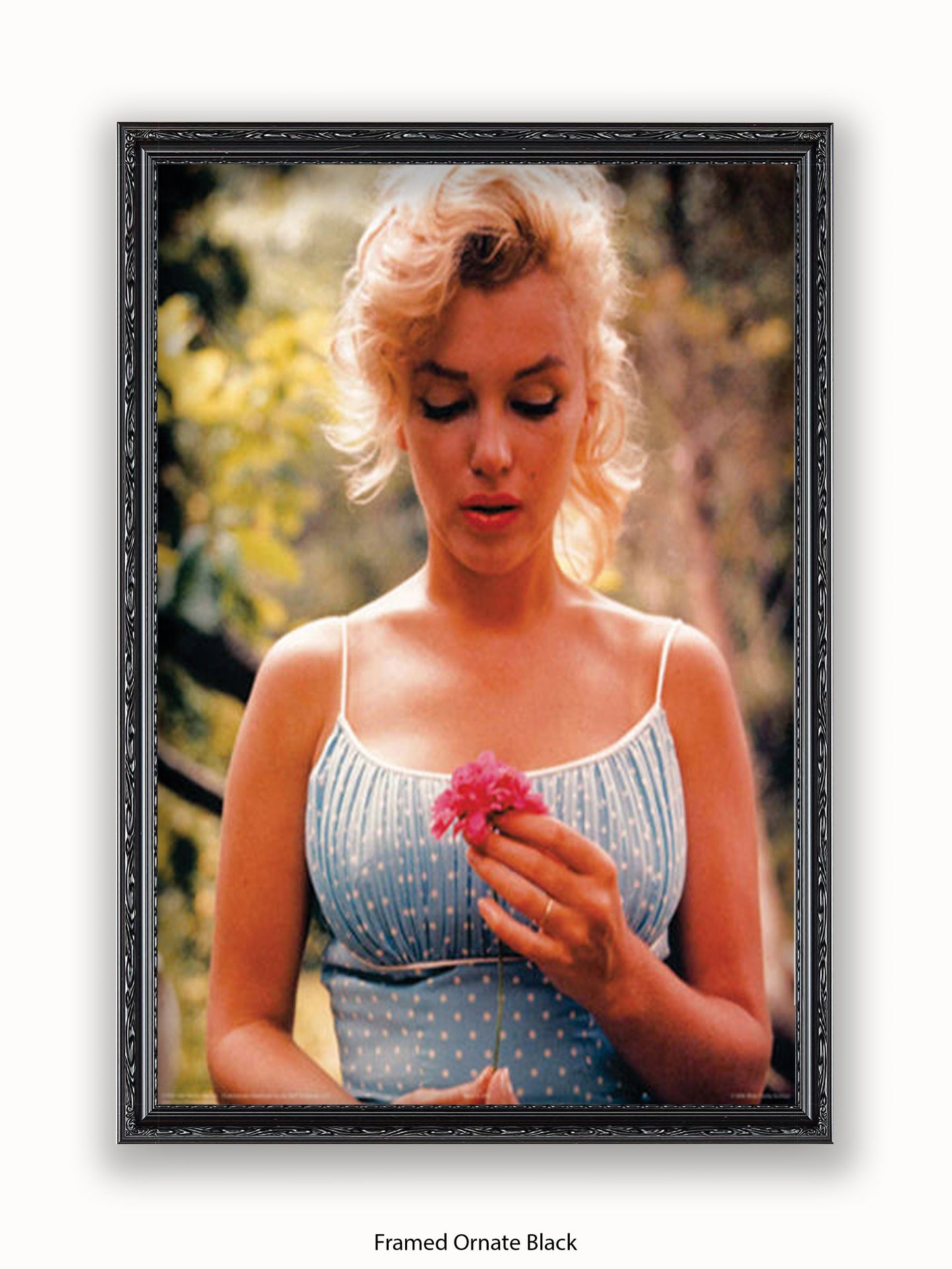 Marilyn Monroe Flower Poster