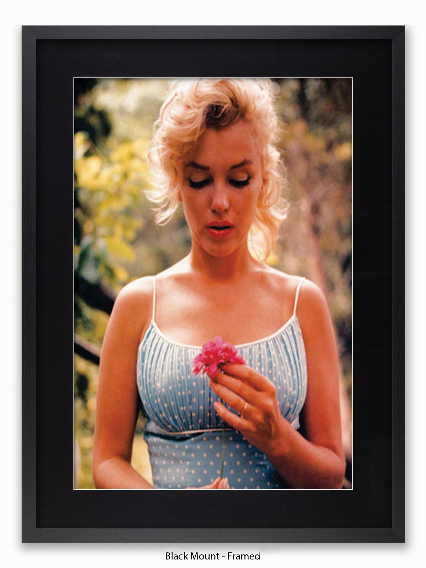 Marilyn Monroe Flower Poster