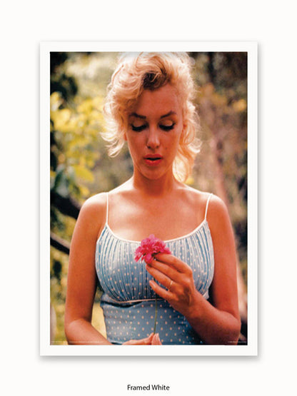 Marilyn Monroe Flower Poster