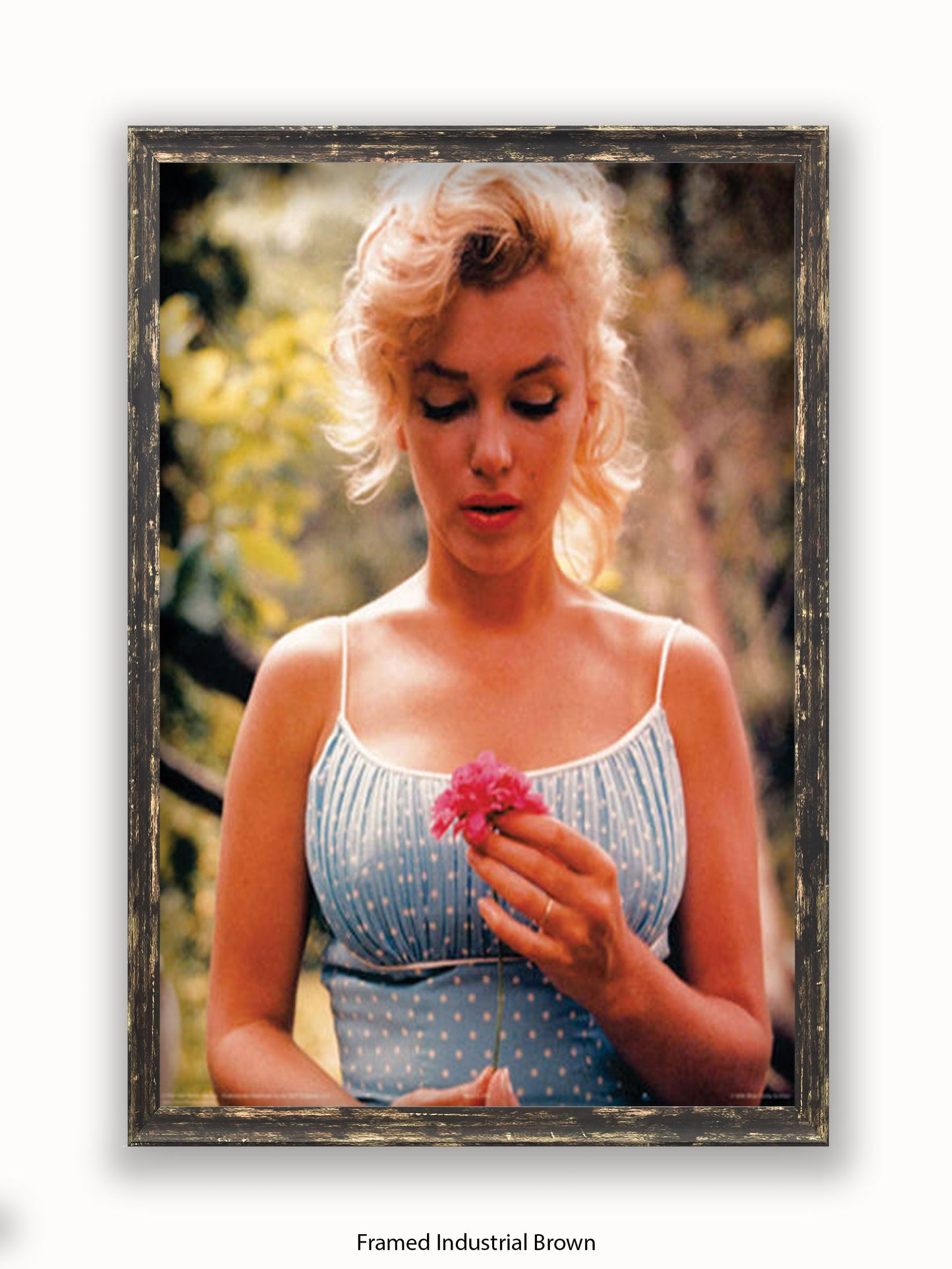 Marilyn Monroe Flower Poster