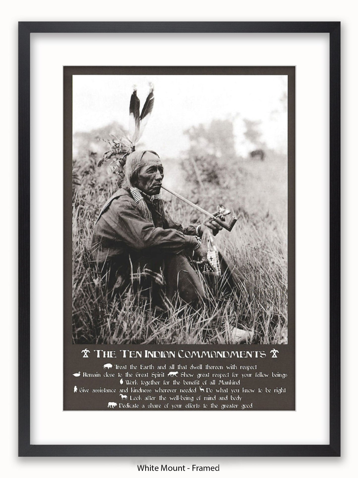 Indian Ten Commandments I Poster